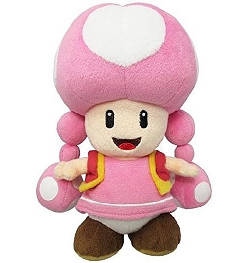 Super Mario Plüsch Figur Toadette 20 cm Offizielles Kuscheltier