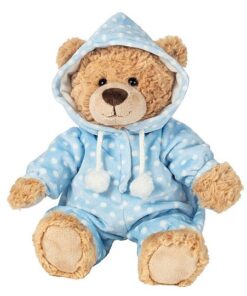 Teddy Hermann 91387 Teddy-Bär Schlafanzugbär blau 30 cm
