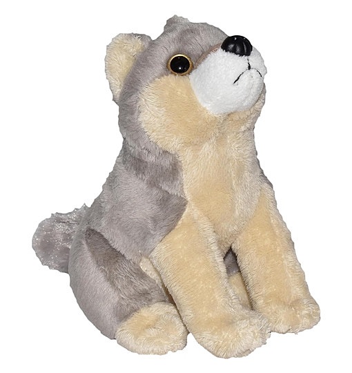Wild Republic Wild Calls Wolf, Elektronisches Kuscheltier, 20 cm