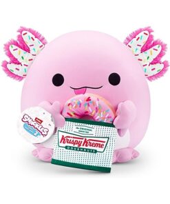 Zuru Snackles Kuscheltier Abbie der Axolotl mit einem Krispy Kreme Doghnut 40 cm