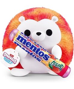 Zuru Snackles Kuscheltier Igel Heidi mit Mentos Kaubonbons 20 cm