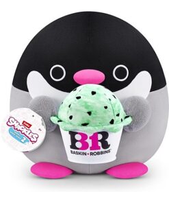 Zuru Snackles Kuscheltier Penelope der Penguin mit Baskin Robbin 40 cm