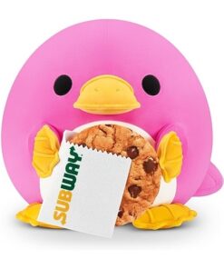 Zuru Snackles Kuscheltier Whitney das pinke Schnabeltier mit Subway Cookie 20 cm