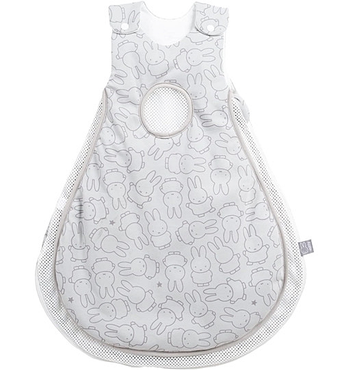 roba Miffy Babyschlafsack Air PLUS + Strampelsack mit Ärmeln 56/62 cm