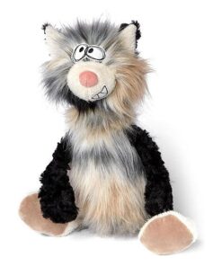 sigikid 39856 Plüschtier Mauz, BeastsTown beige schwarz weiß Kiez Miez 37cm
