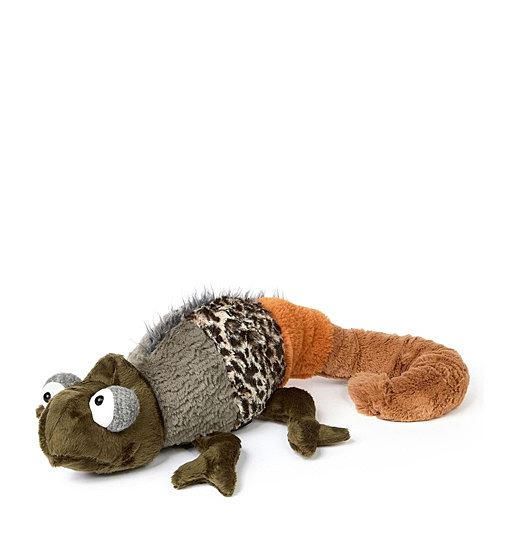sigikid HideAndSeek, BeastsTown Kuscheltier Grün Braun Orange Chamäleon, 40x12x14 cm