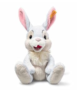 Steiff Klopfer Hase sitzend Disney - 21cm Kuscheltier für Babys - weich & waschbar - bunt (024627), Weiß